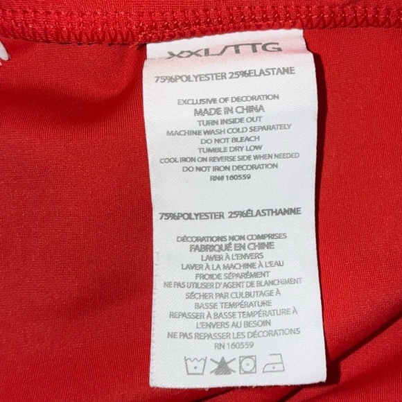 WEAR by Erin Andrews Red Kansas City Chiefs Stripe Skort XXL - Picture 7 of 12